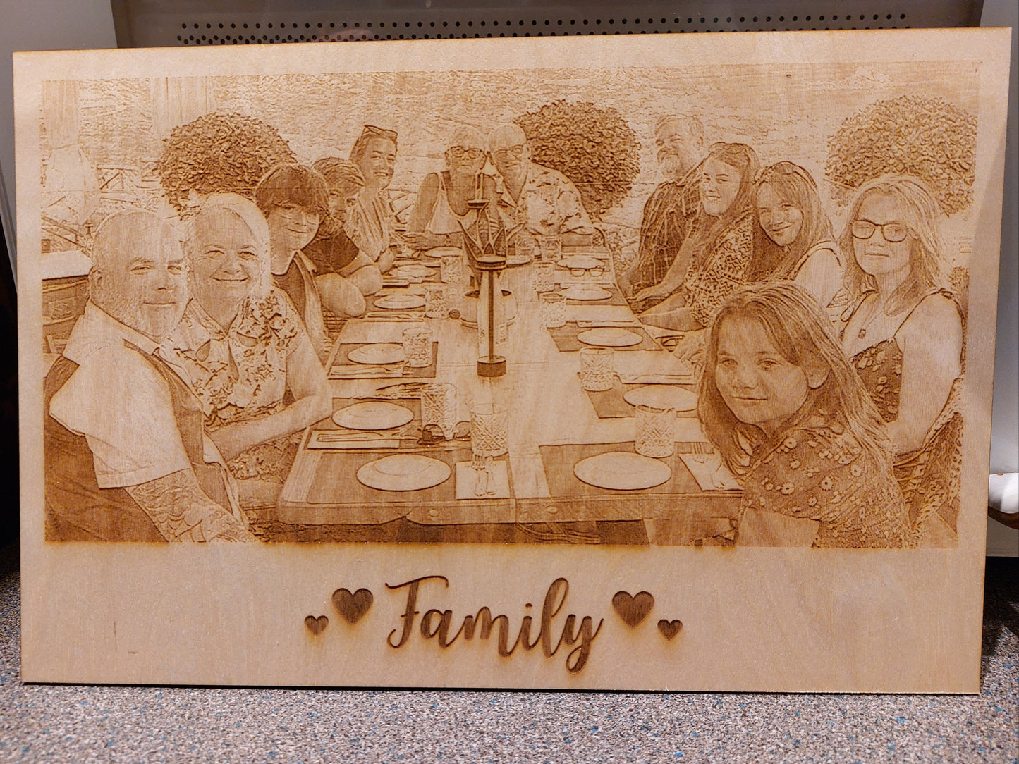 Laser Engraved Photo