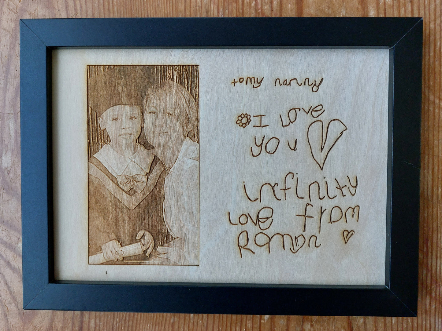 Laser Engraved Photo