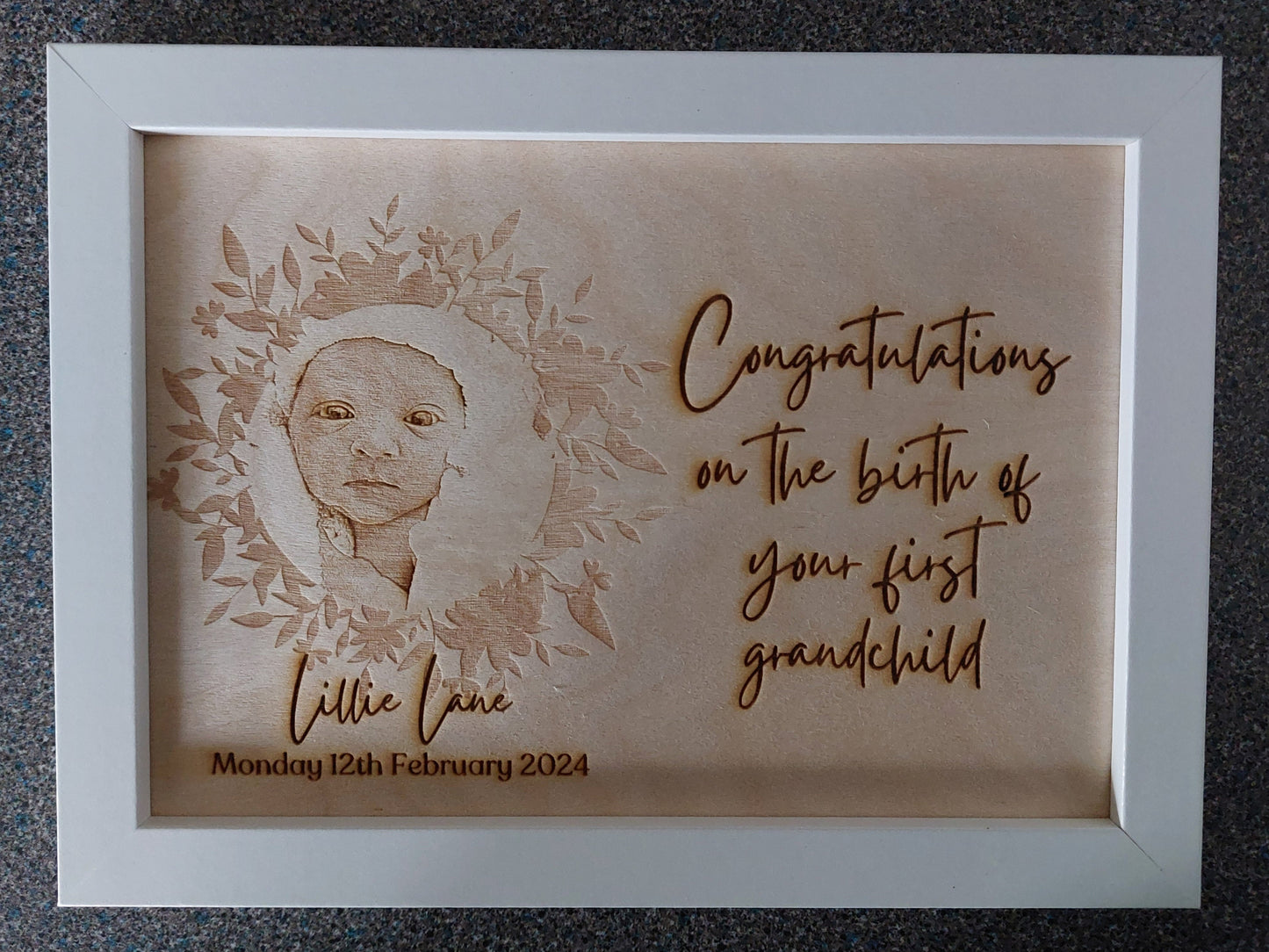 Laser Engraved Photo