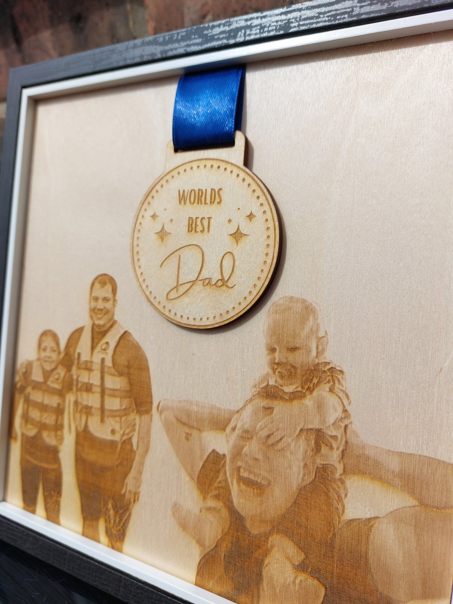 Laser Engraved Medal Frame