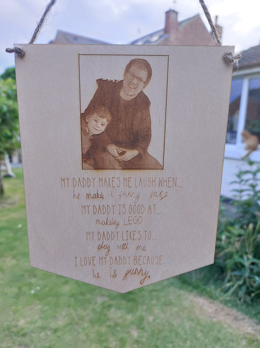 Questions for Dad Plaque