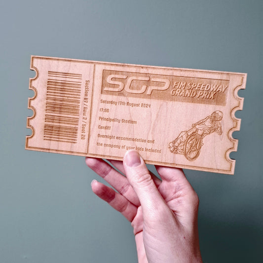 Laser Engraved Tickets