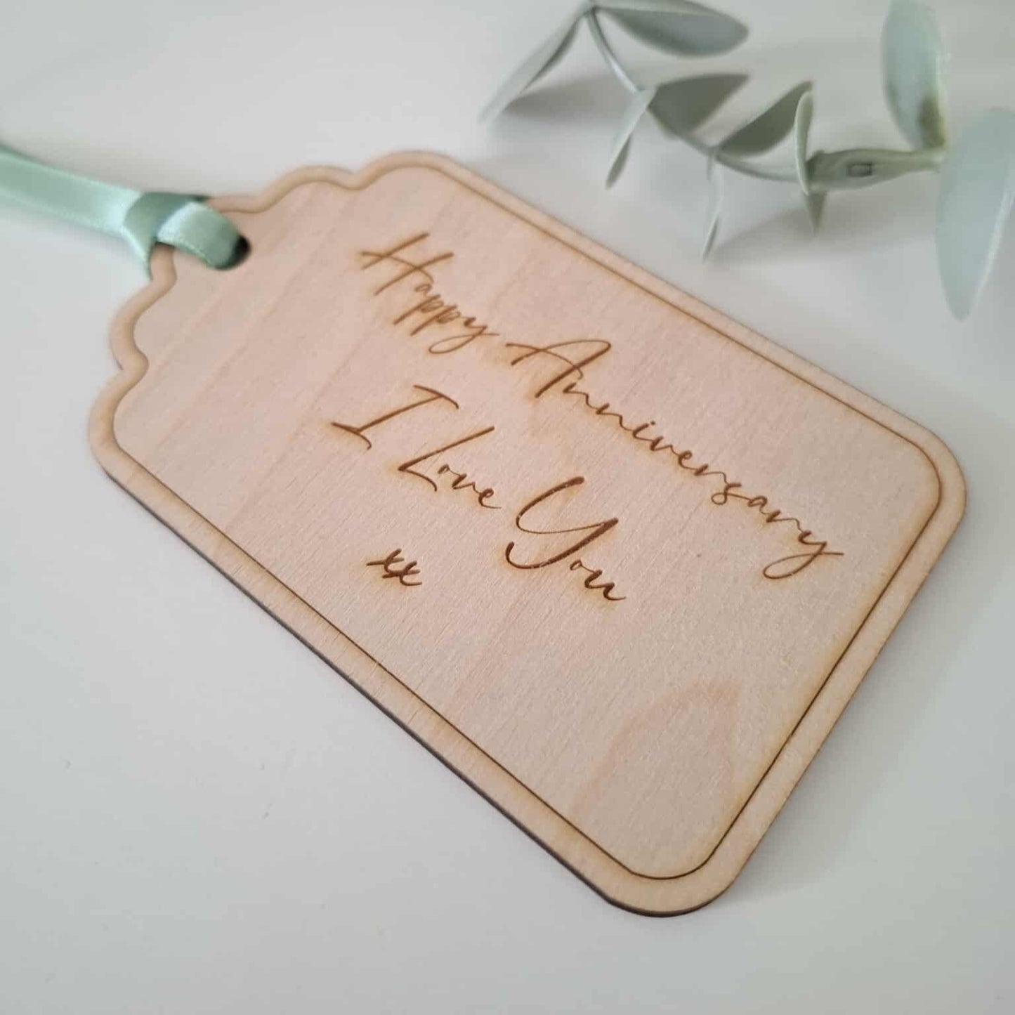 A Wooden Gift Tag Keepsake