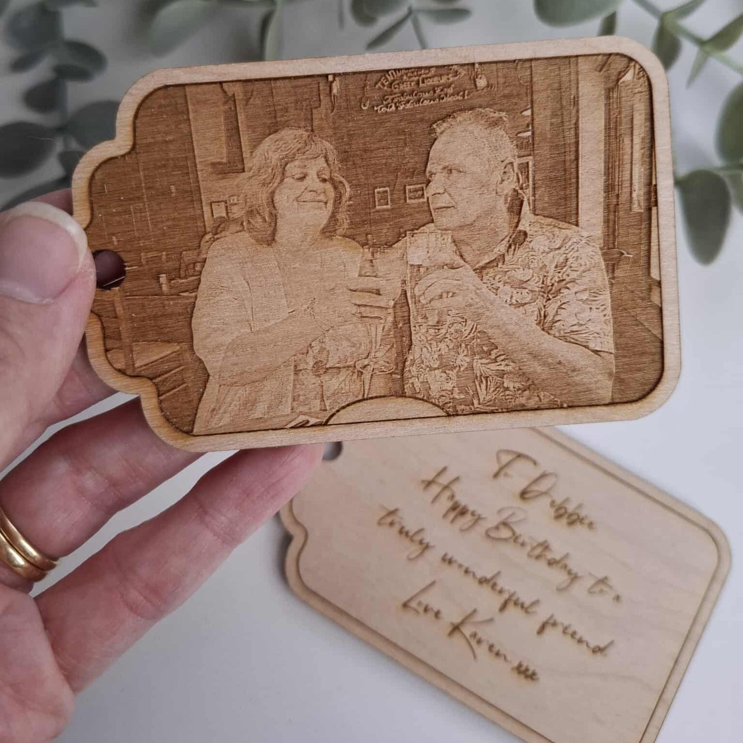 A Wooden Gift Tag Keepsake