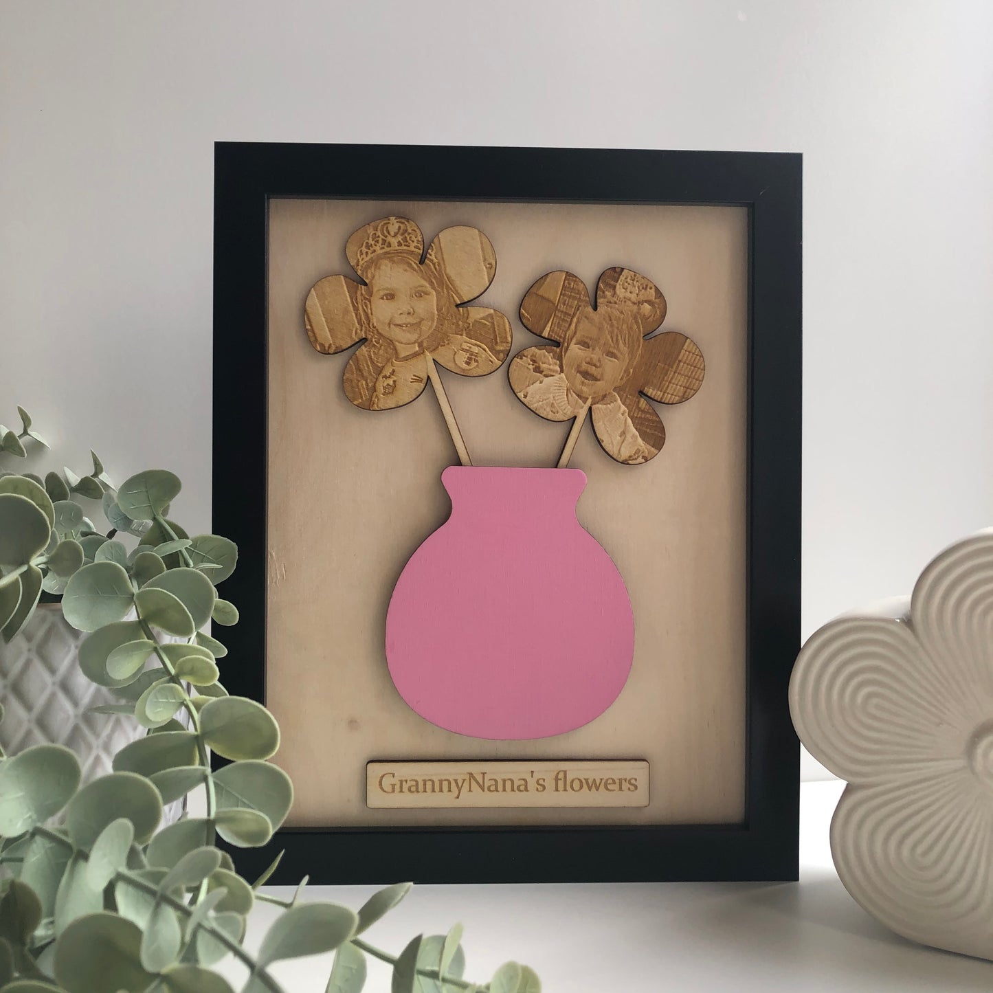 Framed Flowers In Vase