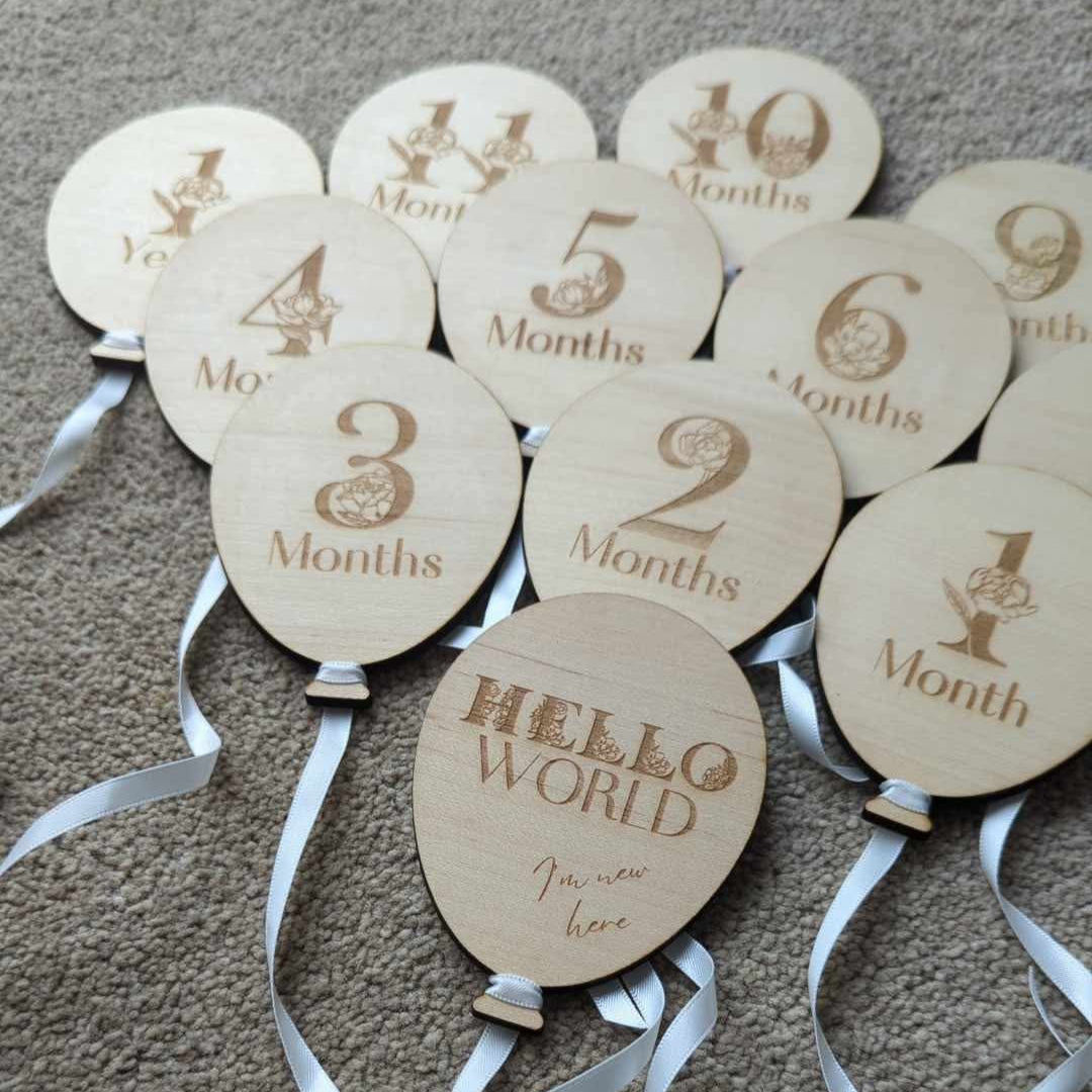 Baby Milestone Balloons