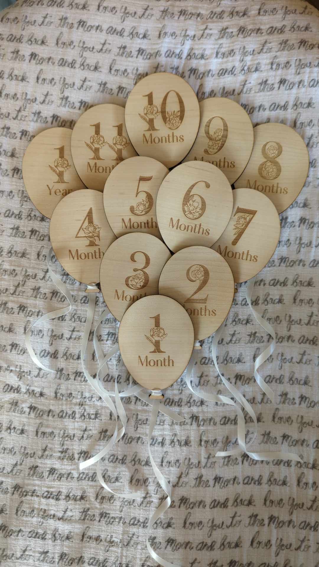 Baby Milestone Balloons