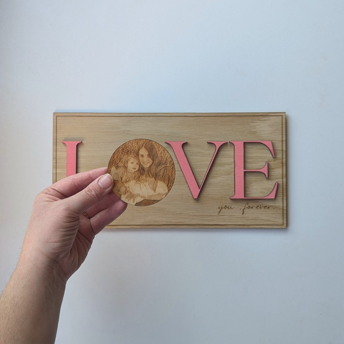 A Layered LOVE Plaque