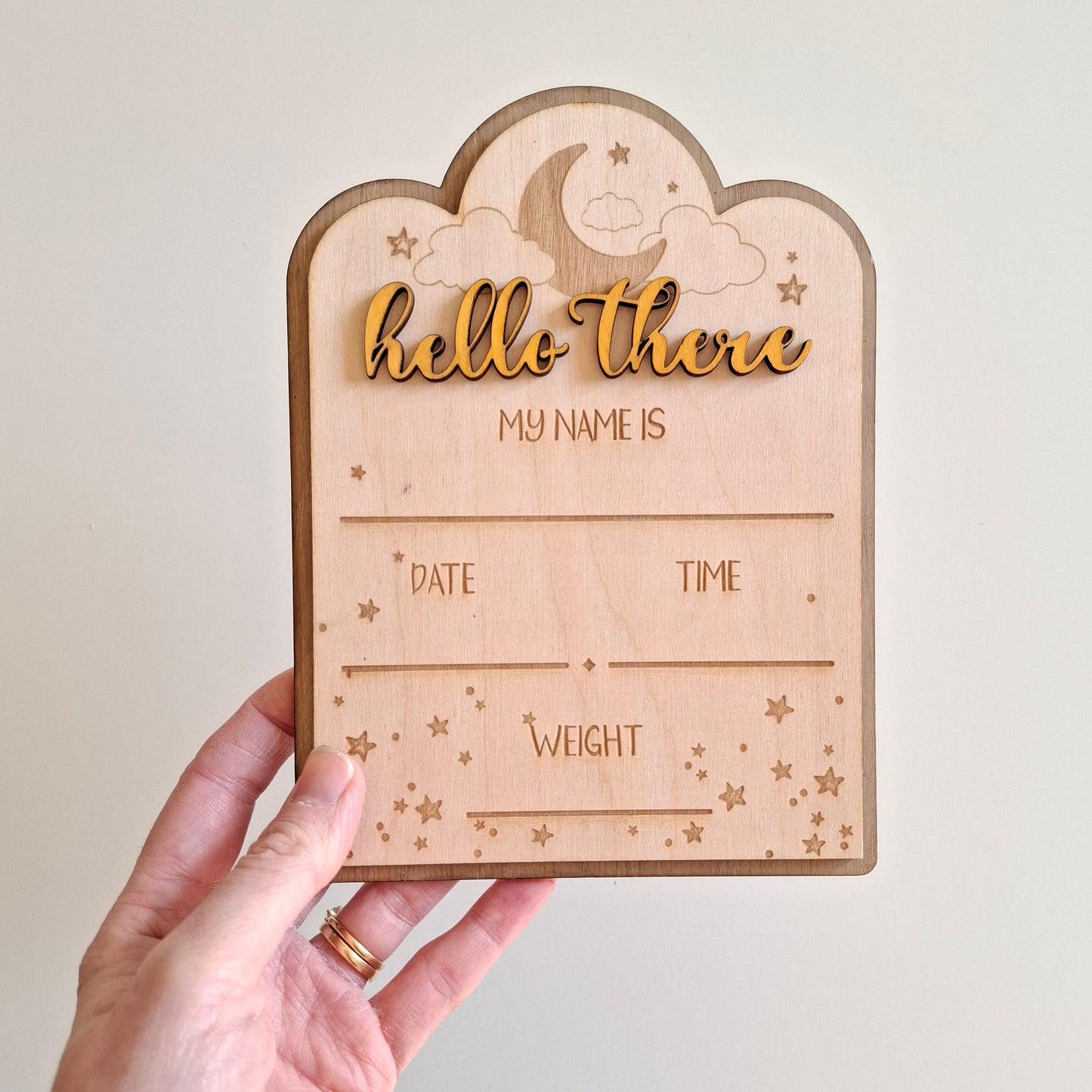 Baby Birth Details Plaque