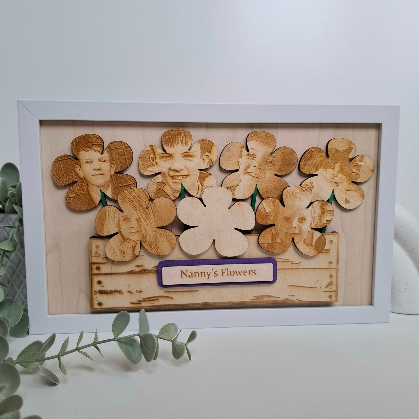 Engraved Flower Box